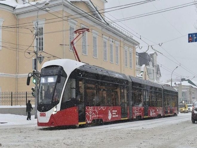 Реклама в трамвая Перми