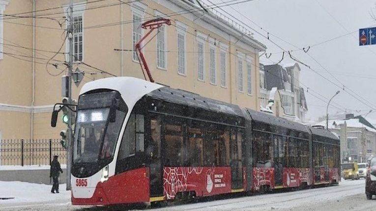 Реклама в трамвая Перми