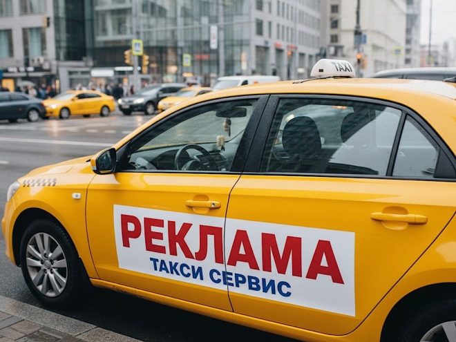 Реклама на такси в Перми
